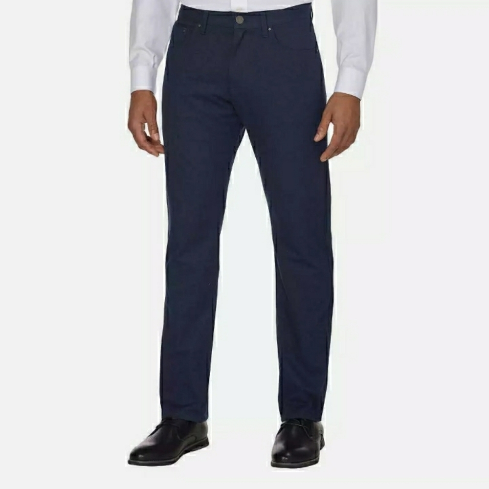 Calvin Klein Pants Straight Leg Stretch Si…